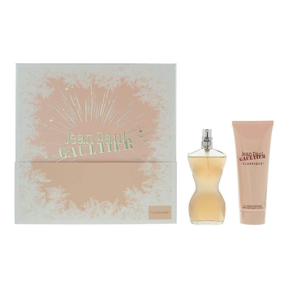 Jean Paul Gaultier Classique 2 Piece Gift Set: Eau de Toilette 50ml - Body Lotion 75ml